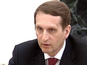 Russie Serguéi Narychkine élu président de la Douma